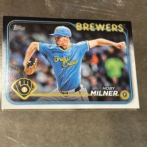 Topps Brewers Baseball Card - Blue and Yellow